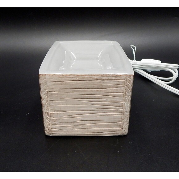 Scentsy Wherever I'm With You Home Wood Element Ceramic Wax Warmer - Picture 2 of 8